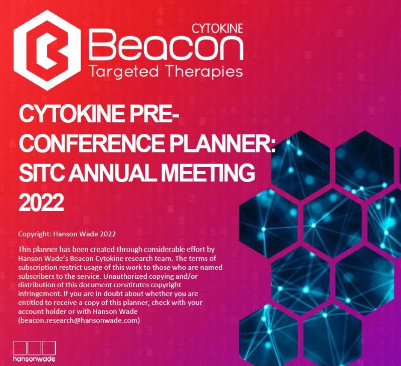 Cytokine SITC PreConference Planner 2022